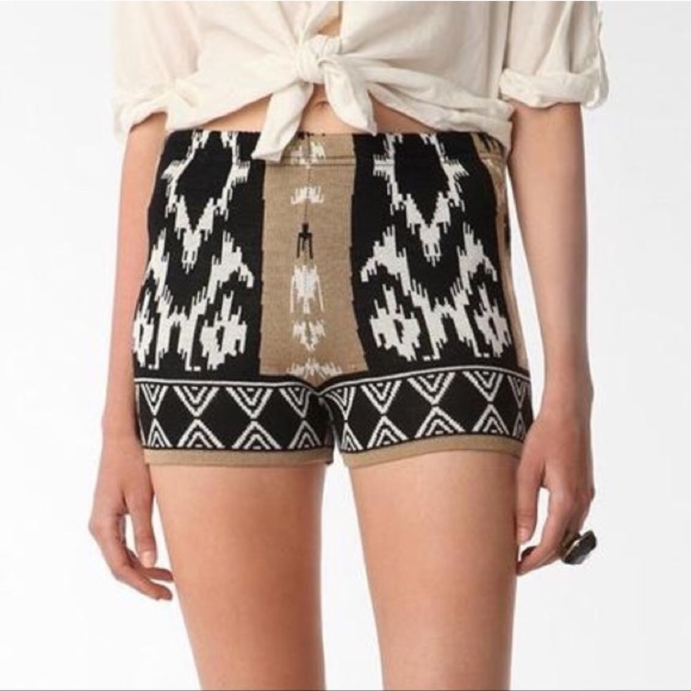 Sparkle and Fade Tribal Print Knit Shorts